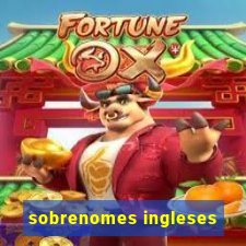 sobrenomes ingleses